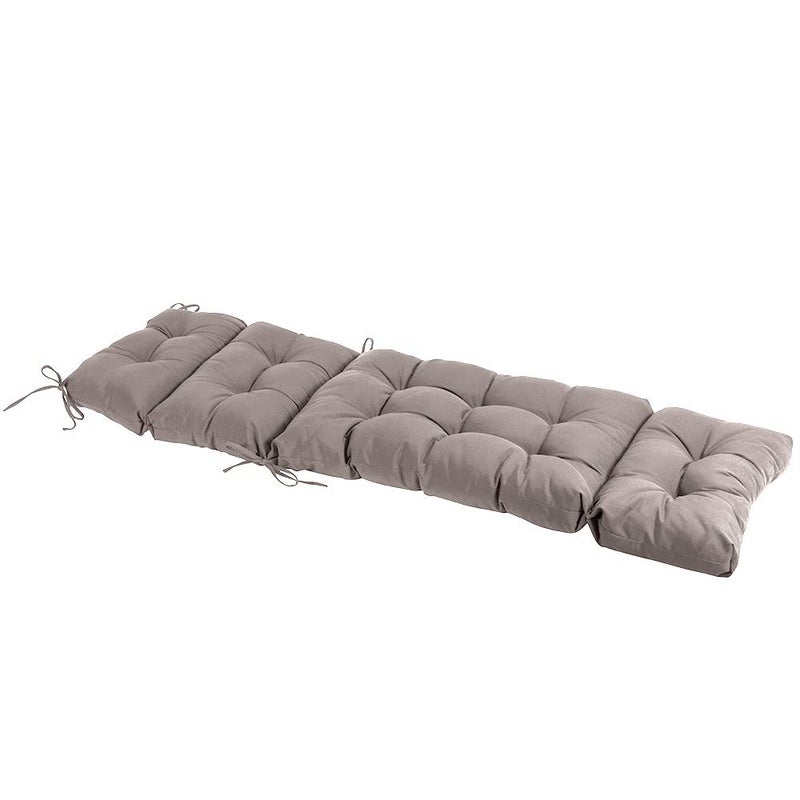 QILLOWAY Indoor/Outdoor Chaise Lounge Cushion,Spring/Summer Seasonal All Weather Replacement Cushions. (Tan/Grey) - Image 4